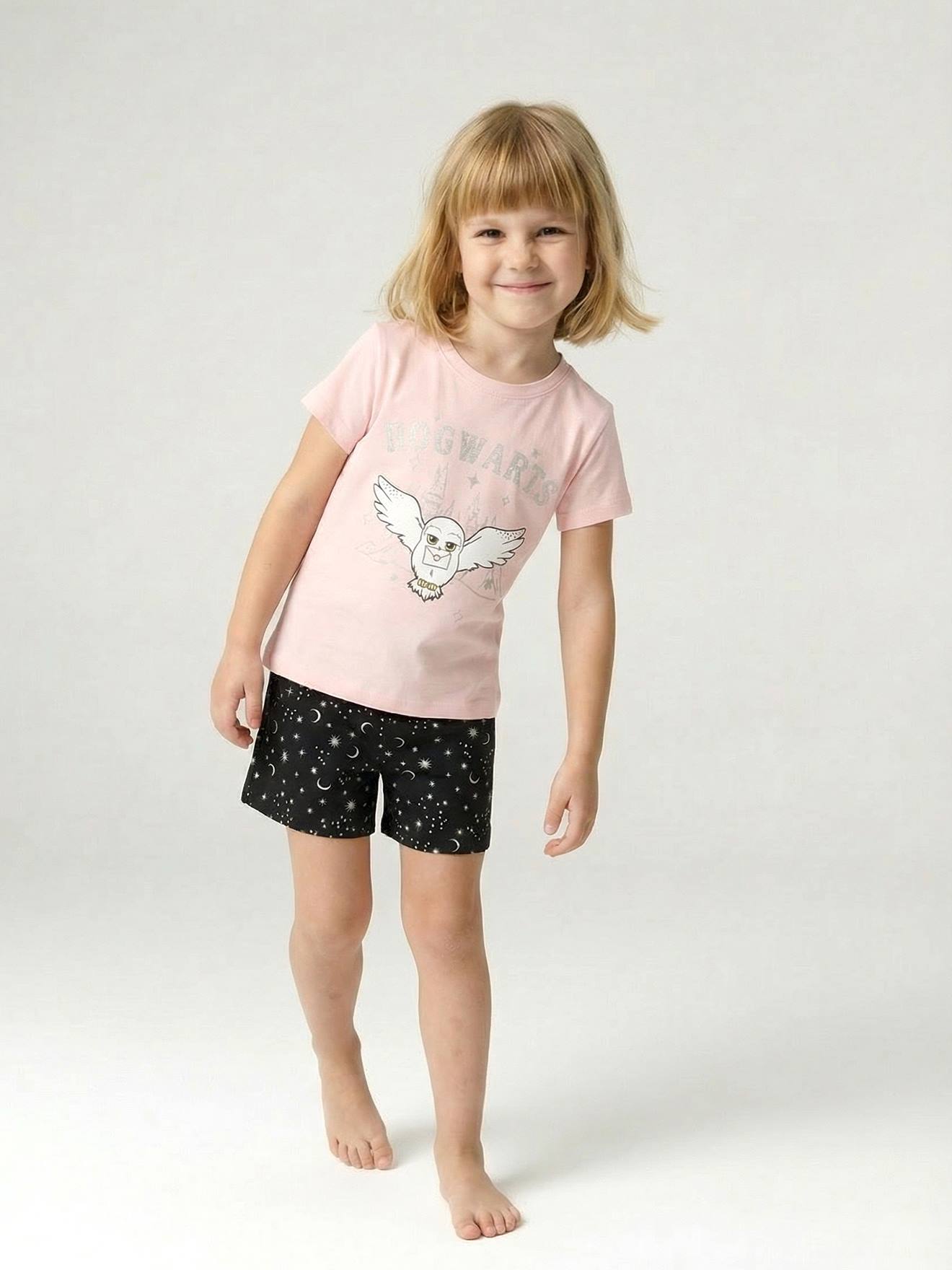 Pyjamashort meisje HARRY POTTER antraciet