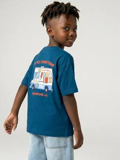 Jongens-Jongensshirt met motief op de voor- en achterkant