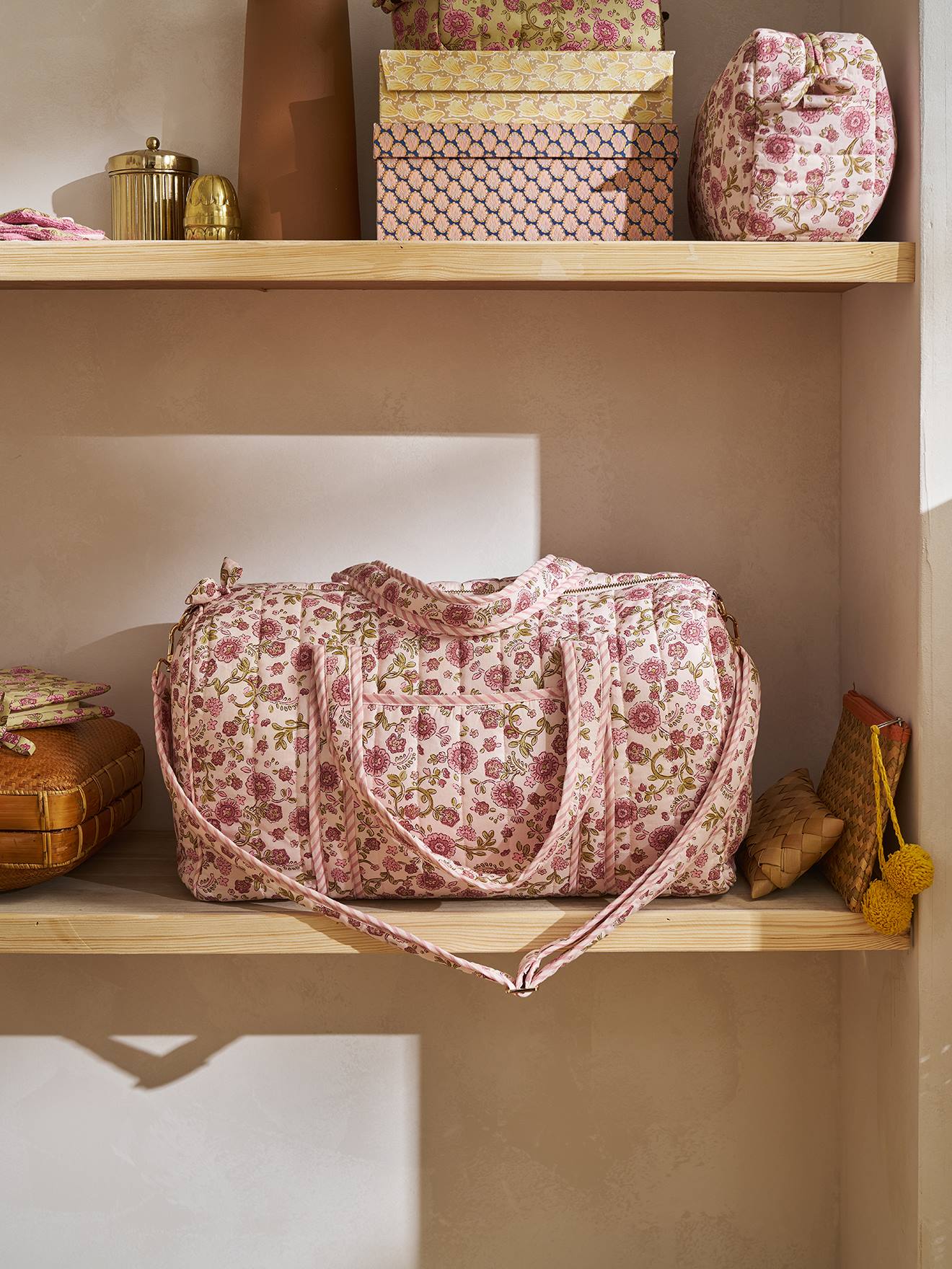 Boheme luiertas roze, bedrukt