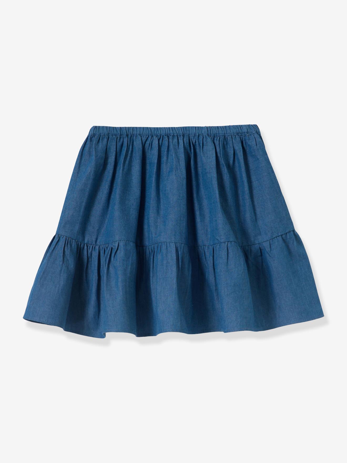 Denim rok jeansblauw