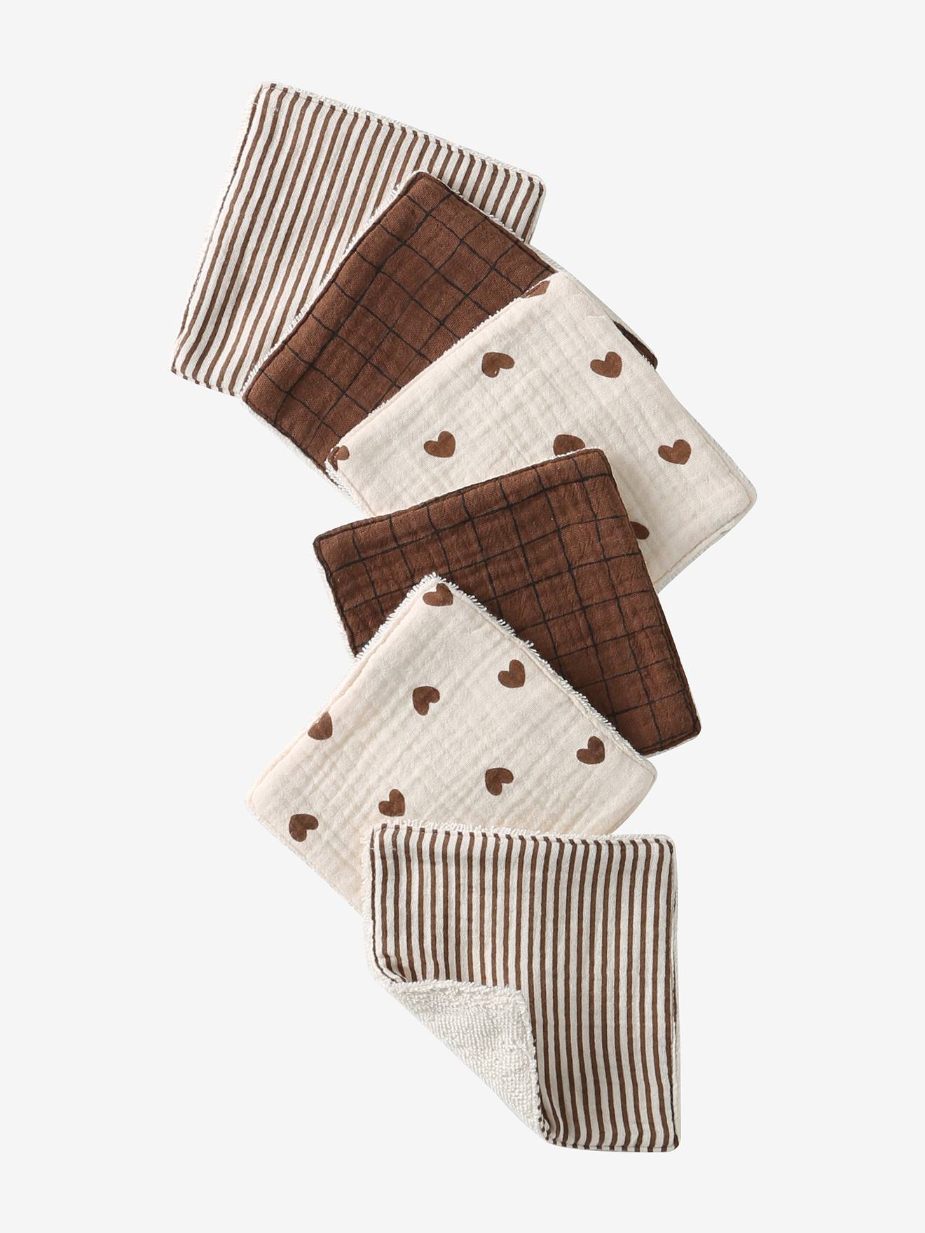 Set van 6 washandjes touw