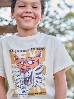 Jongens-T-shirt, poloshirt, souspull-T-shirt-T-shirt jongen korte mouwen dieren