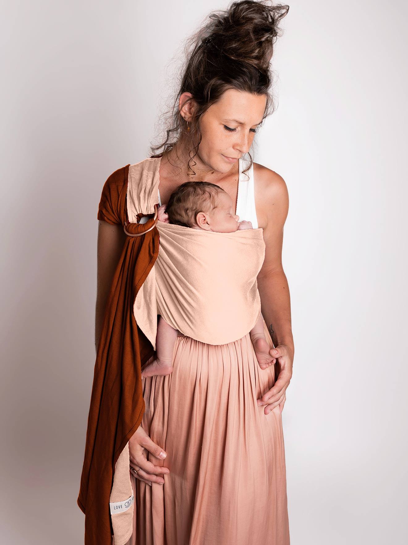 Draagsjaal Basic Bio LOVE RADIUS mauve afbeelding