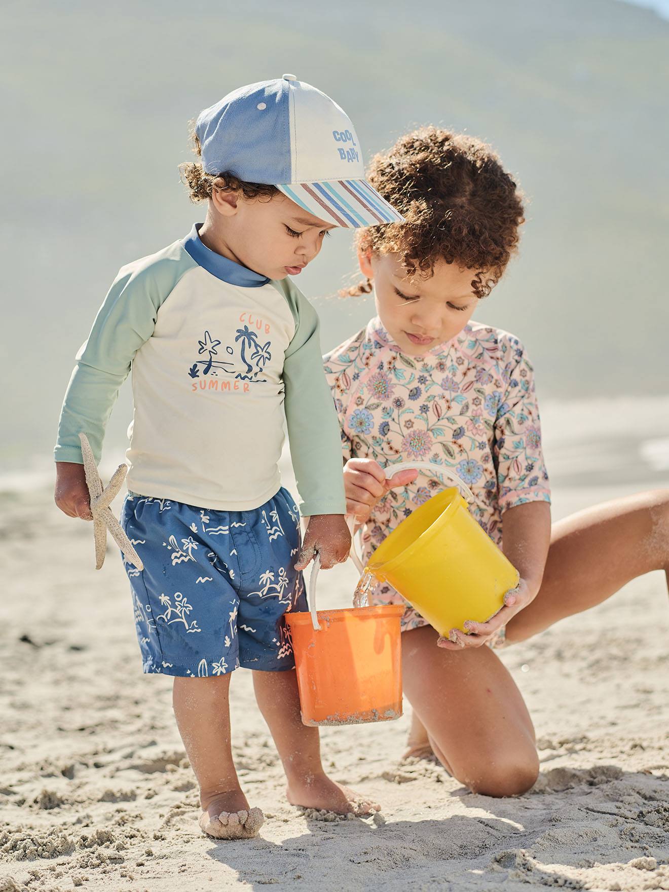 Zwemshort baby jongen indigoblauw