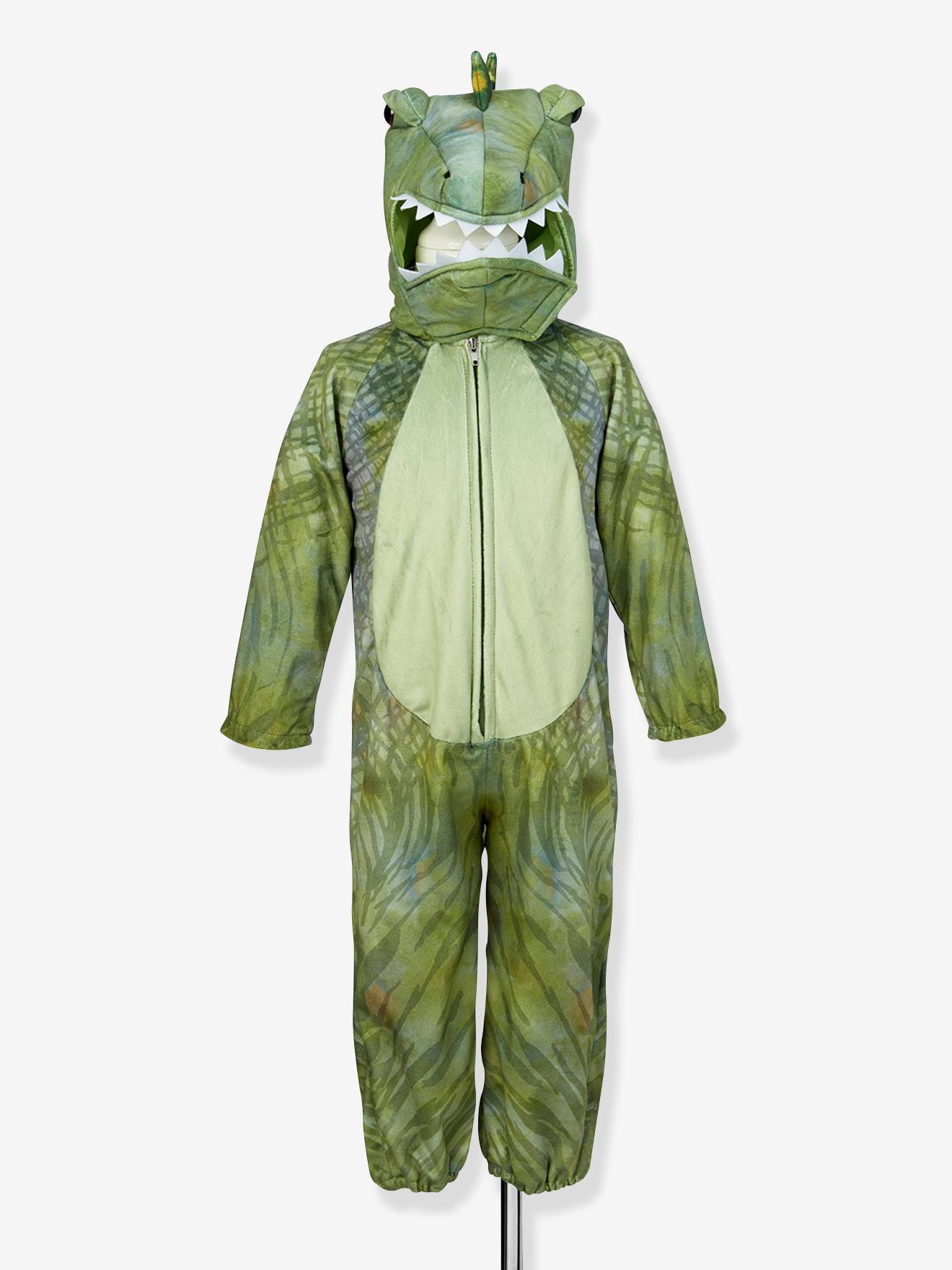 Jumpsuit T-Rex kostuum groen