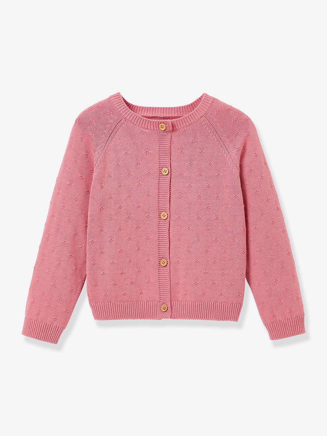 Vestje voor meisjes met fantasie steken CYRILLUS lichtroze