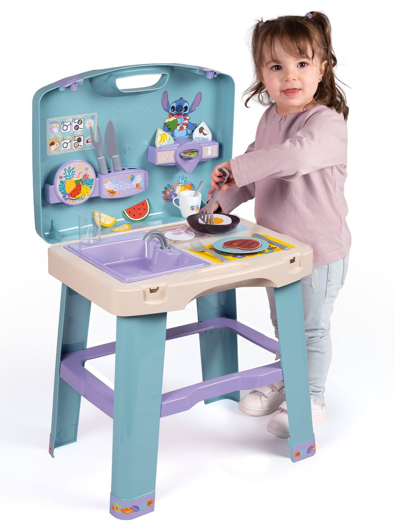 Draagbare keukens Stitch blauw afbeelding