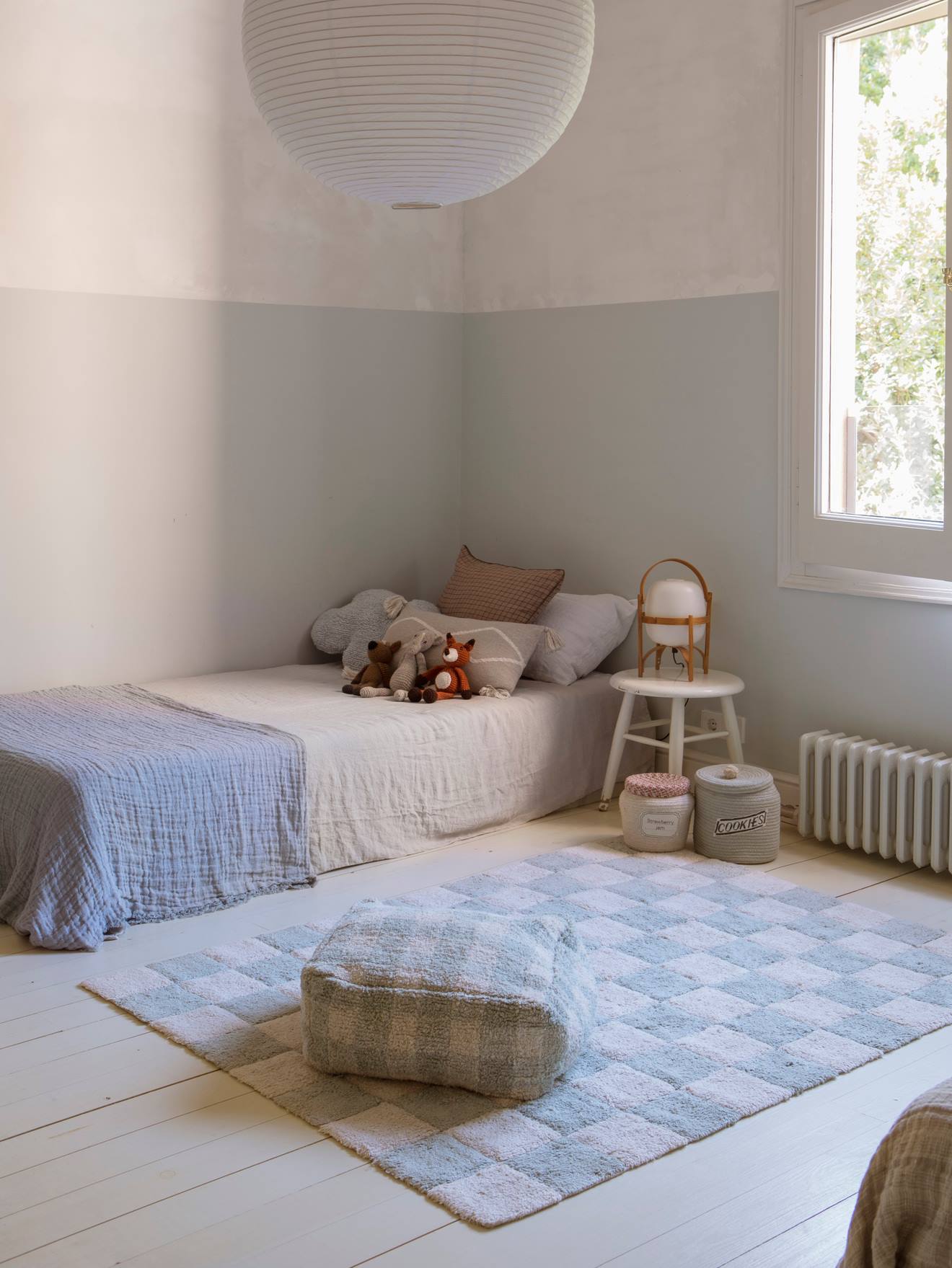 Rechthoekig tapijt Tiles blauw afbeelding