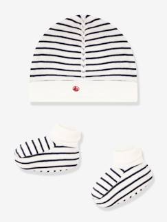 Baby-Set muts en sloffen baby gemengd PETIT BATEAU