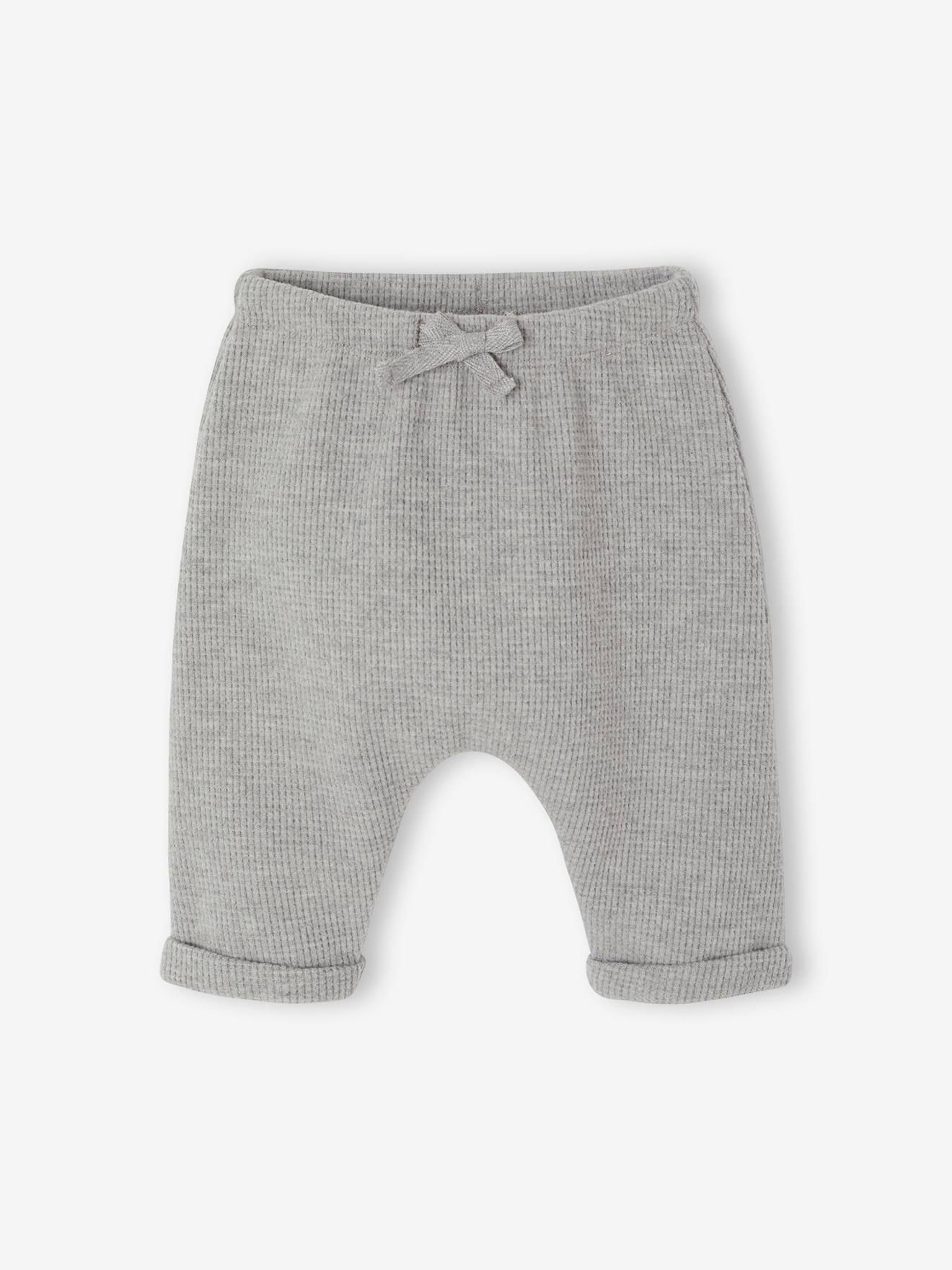 Newborn broek jongen gemêleerd grijs