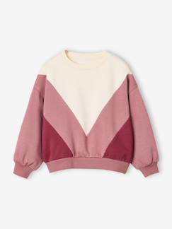 Sweater met colourblock voor meisjes  - vertbaudet enfant