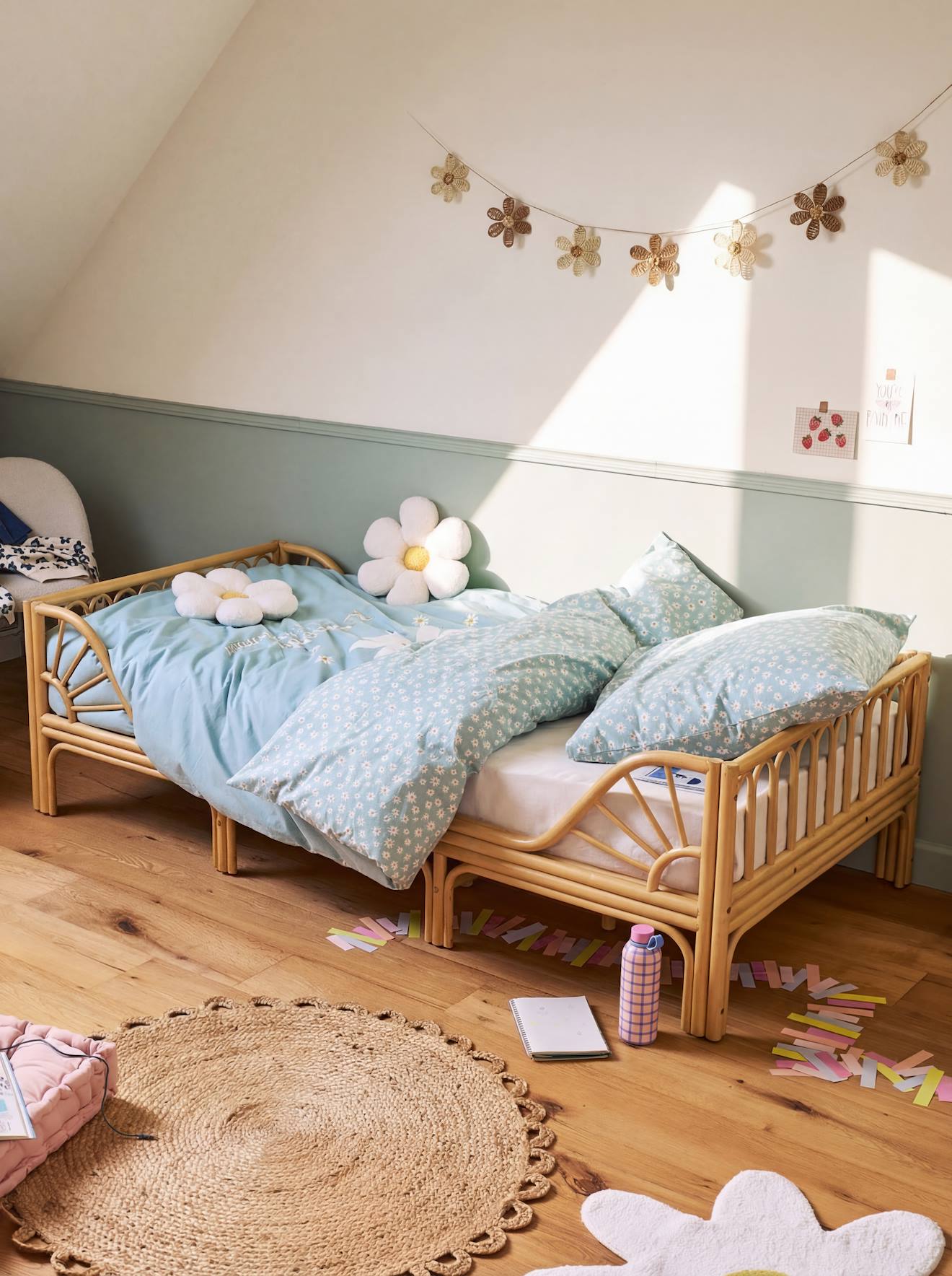 Kinderbed rotan Soleil hout