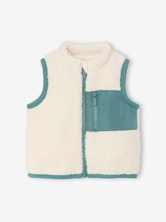 Baby-Trui, vest, sweater-Vest-Mouwloos vestje baby in sherpa