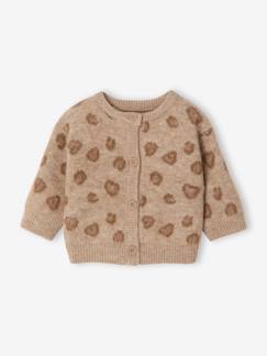 Baby-Trui, vest, sweater-Vest-Gebreid babyvestje met knopen