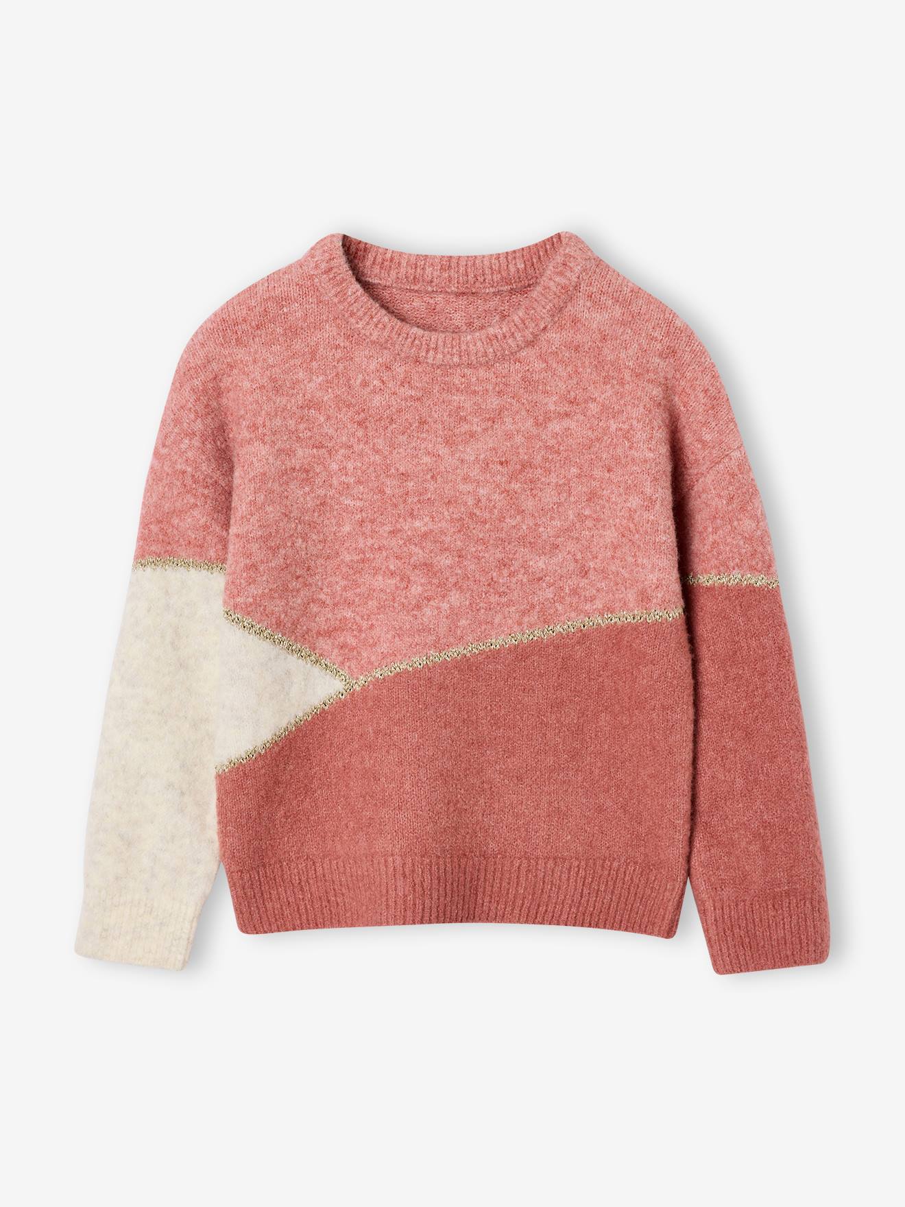 Meisjestrui met lange mouwen roze (poederkleur)
