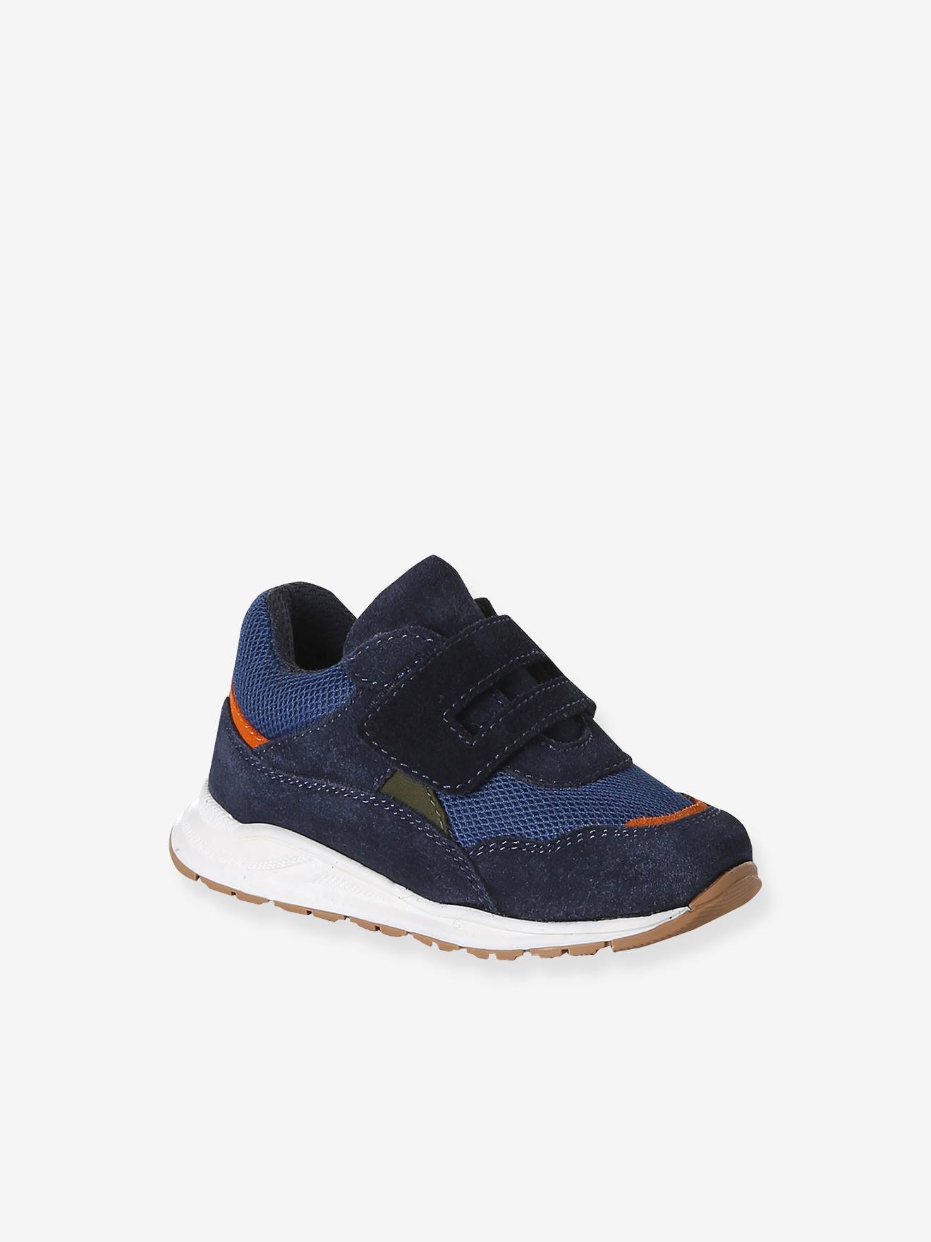 Eerste stapschoentjes baby met klittenband blauw