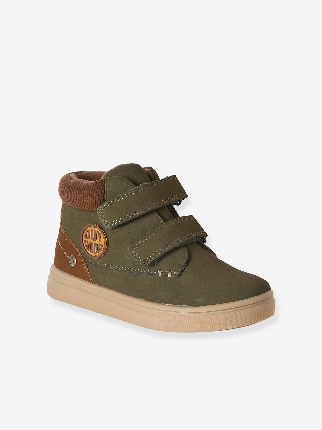 Jongensboots met straps kaki