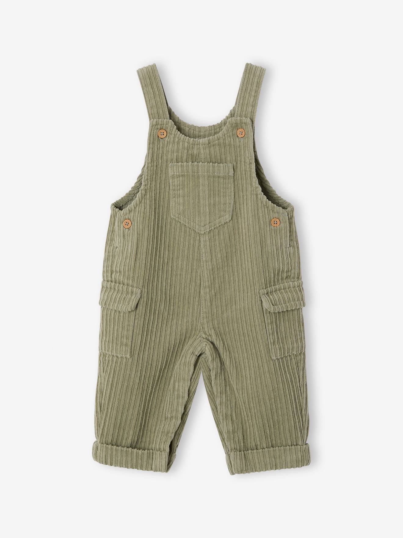 Tuinbroek voor babyjongens pistache