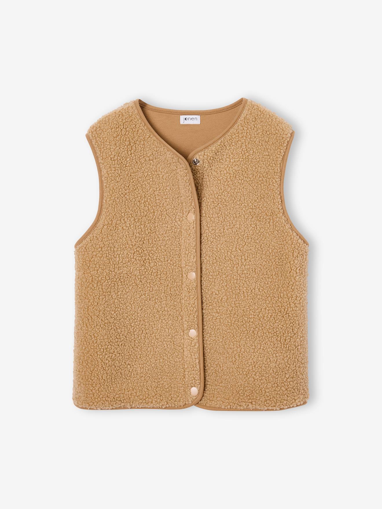 Mouwloos vest zandbeige