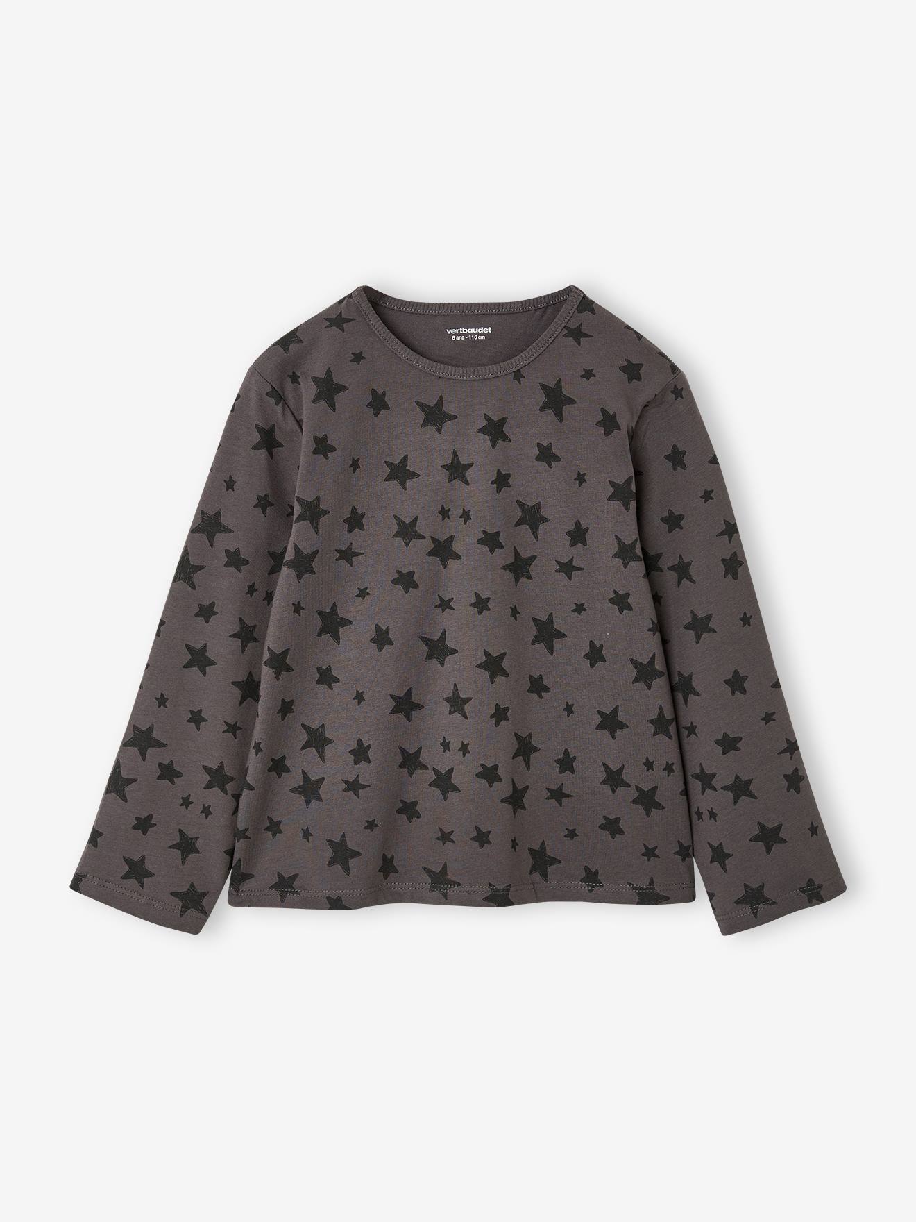 Meisjes T-shirt met lange mouwen grijs