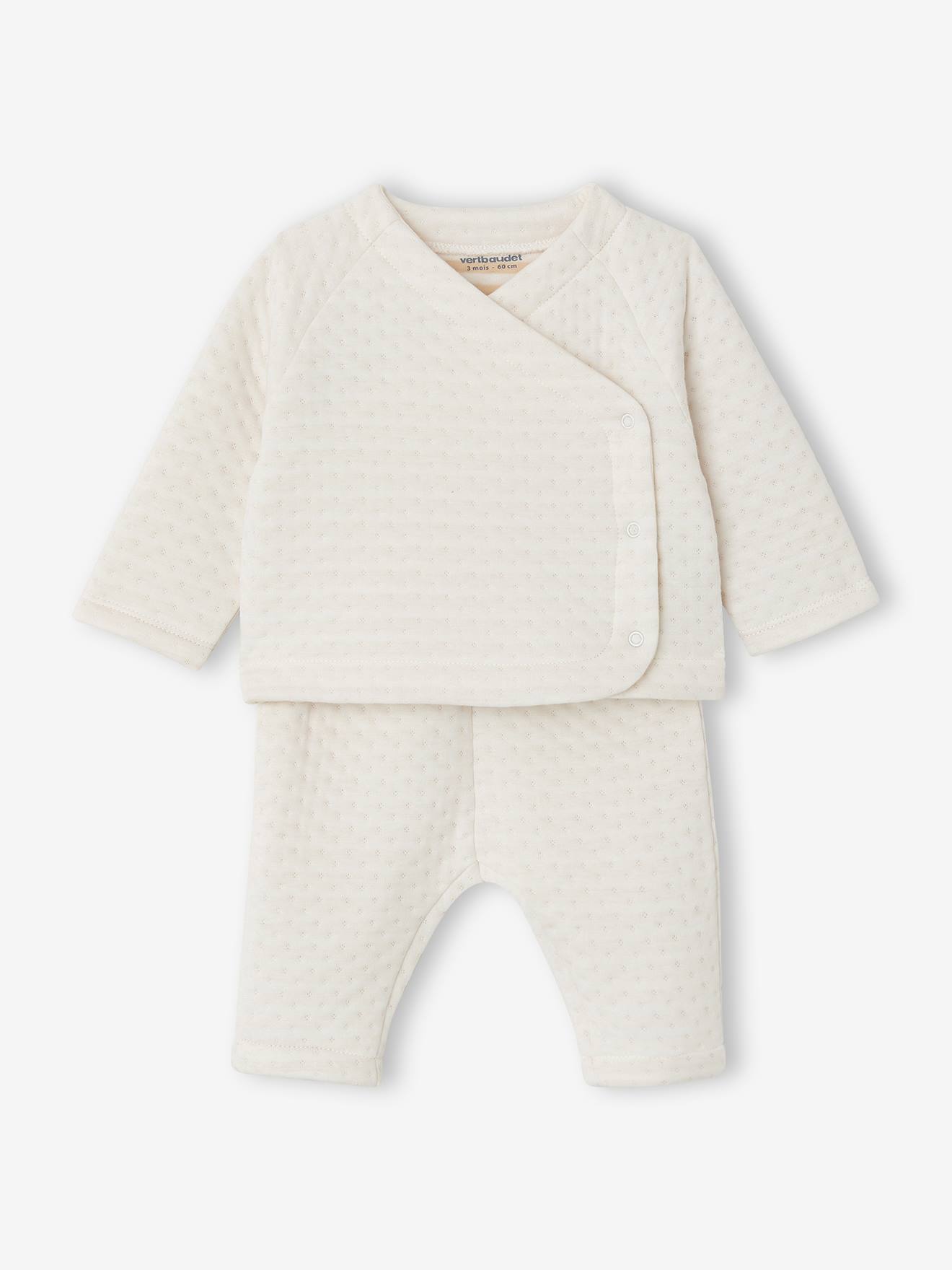 Personaliseerbare set voor babyjongens ecru