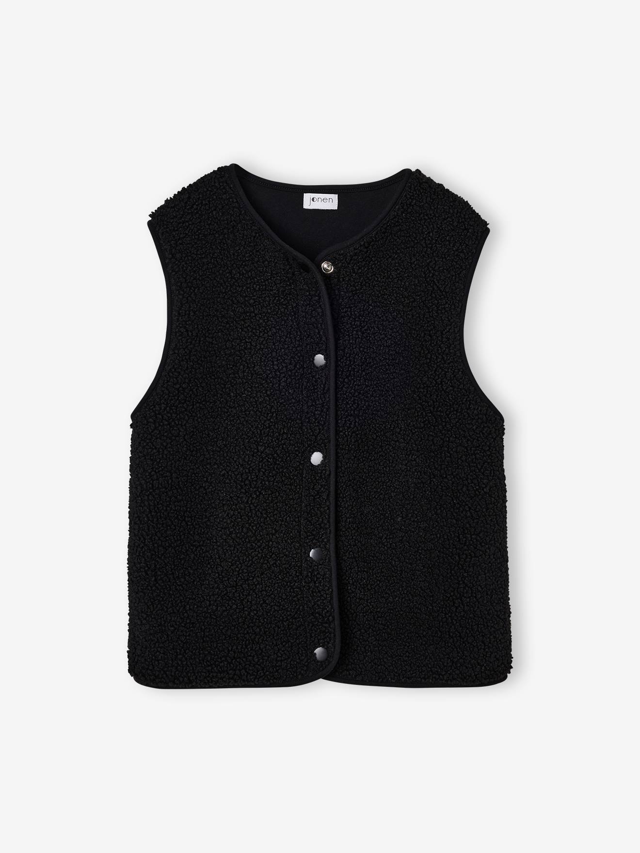Mouwloos vest zwart