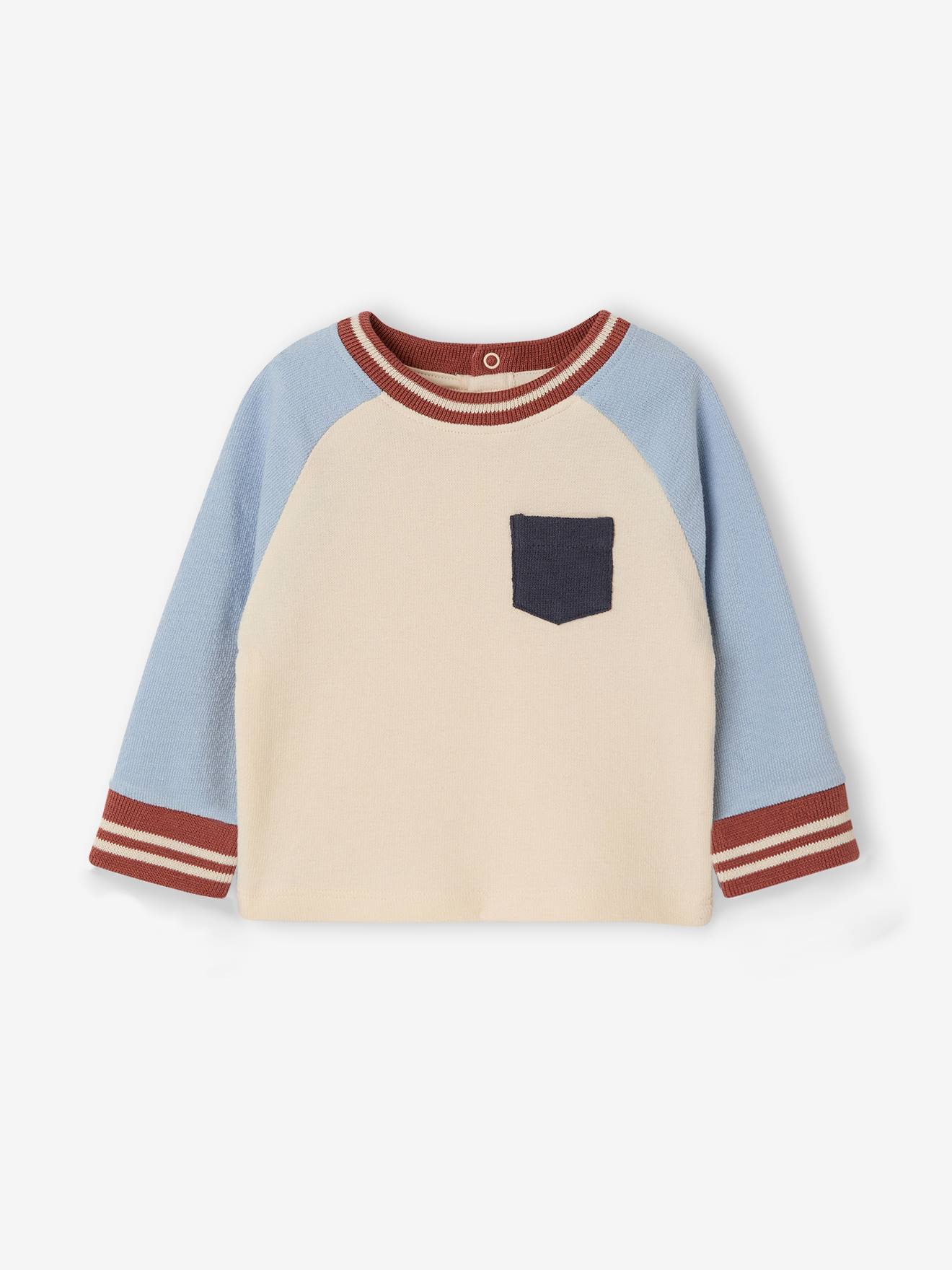 Babyjongens T-shirt met lange mouwen grijsblauw