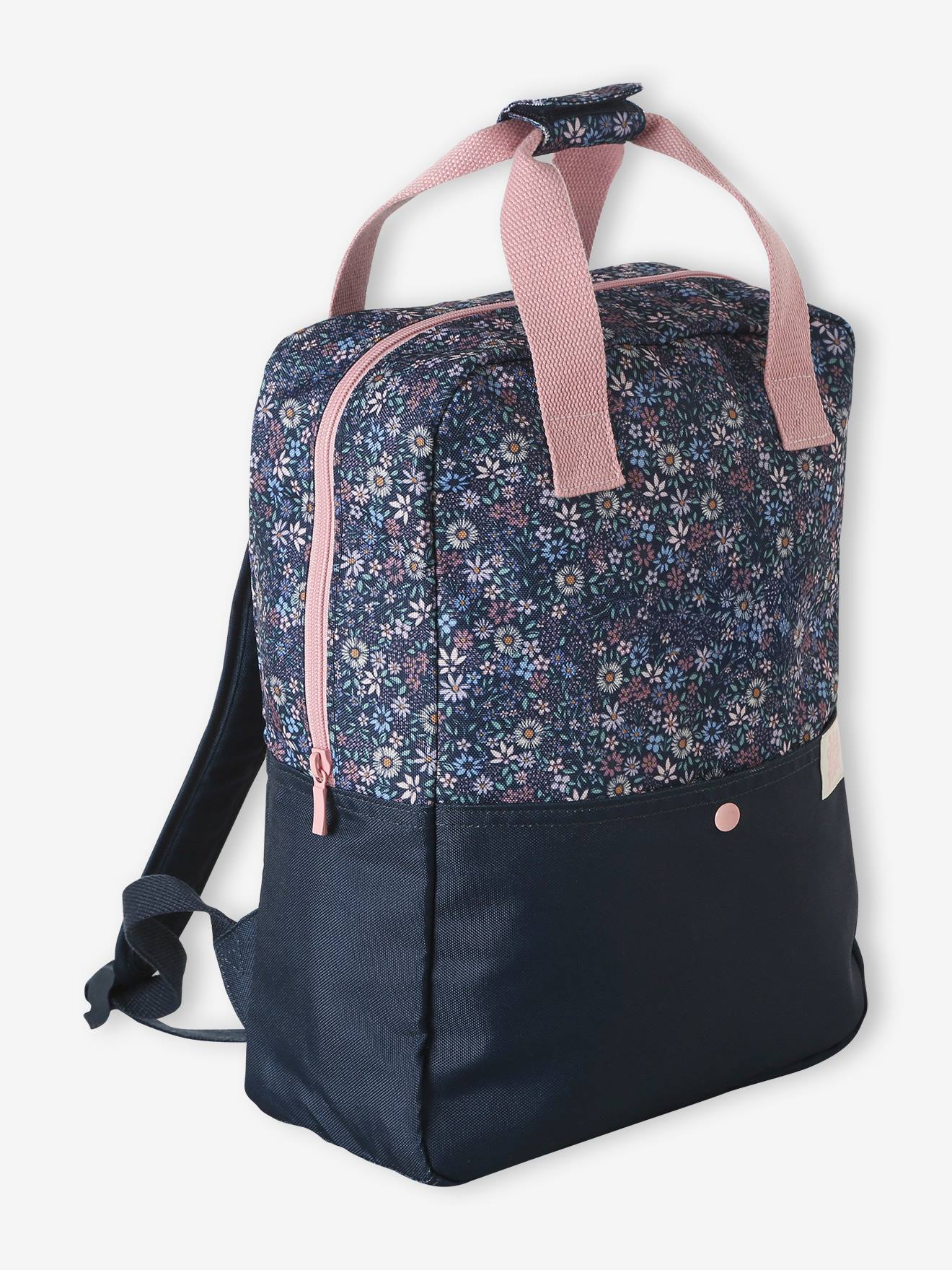 Personaliseerbare polyester rugzak donkerblauw