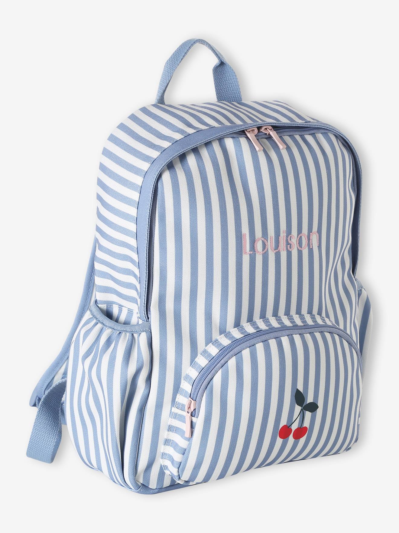 Personaliseerbare meisjesrugzak blauw