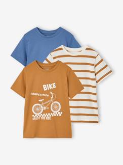 Jongens-T-shirt, poloshirt, souspull-T-shirt-Set van 3 T-shirt met korte mouwen