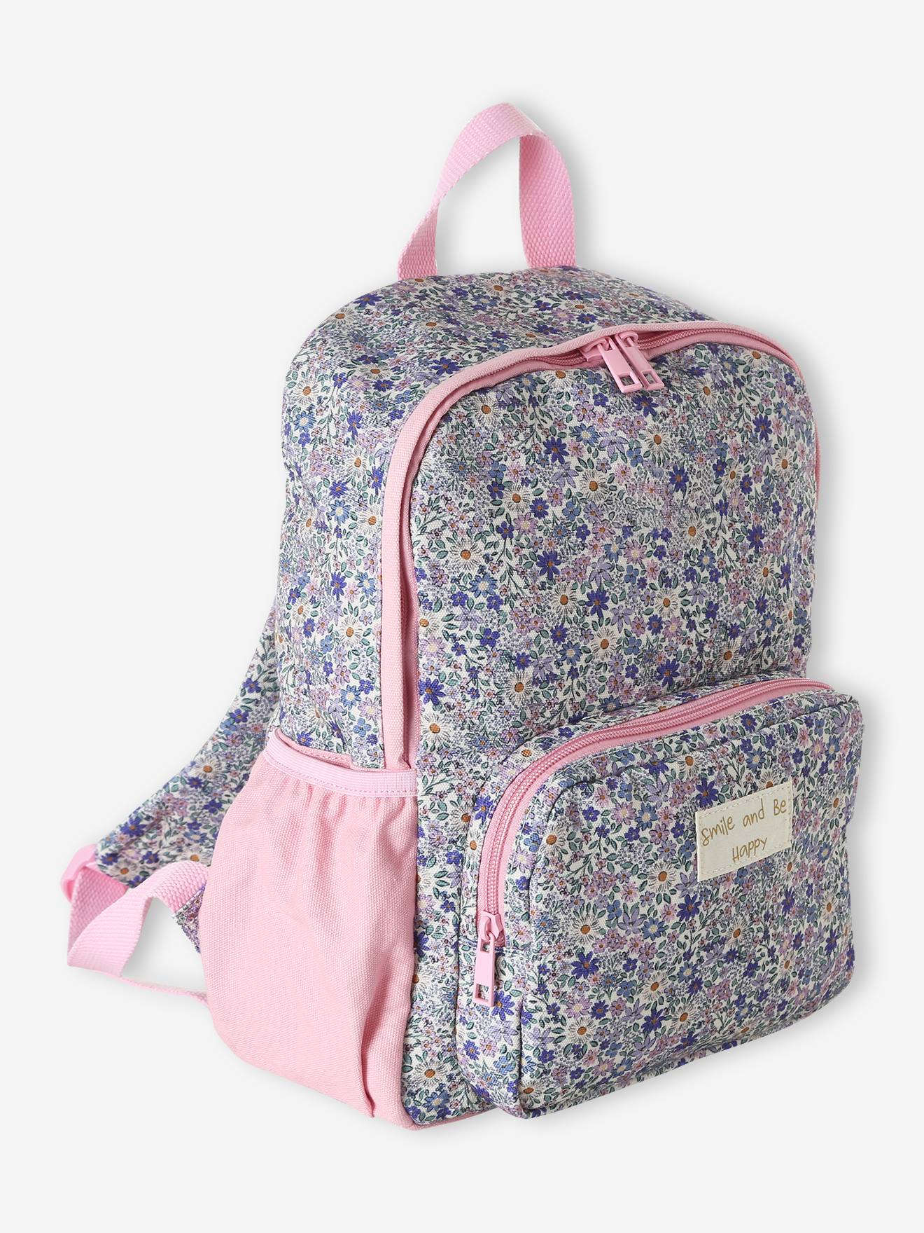 Personaliseerbare polyester rugzak lila (poederkleur)