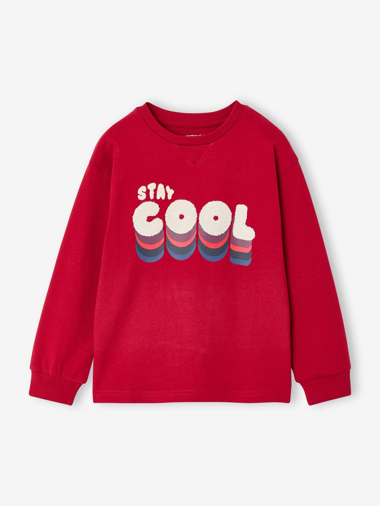 Jongens T-shirt met lange mouwen rood