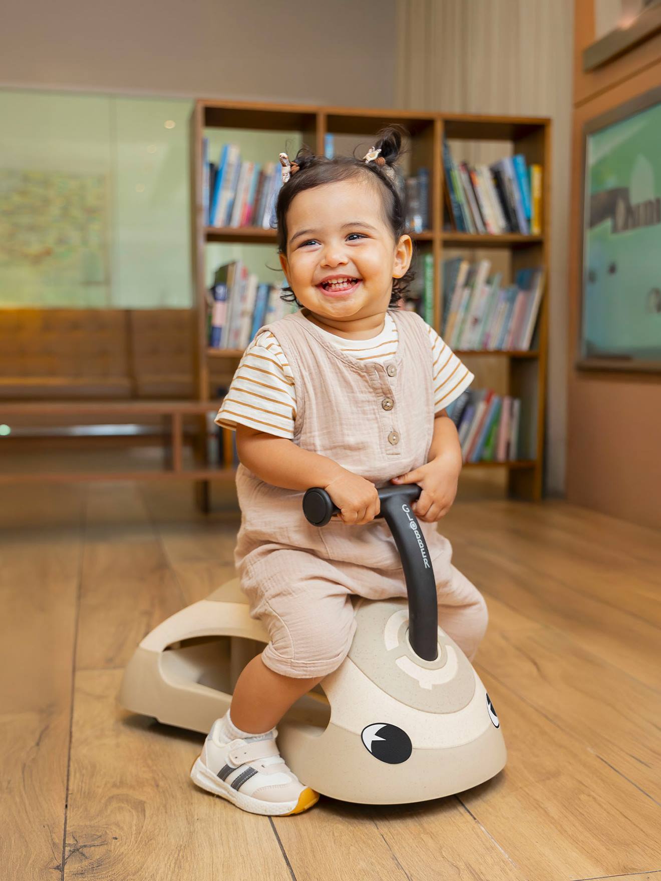 Evolutieve loopwagen Walk & Ride 2in1 zandbeige afbeelding