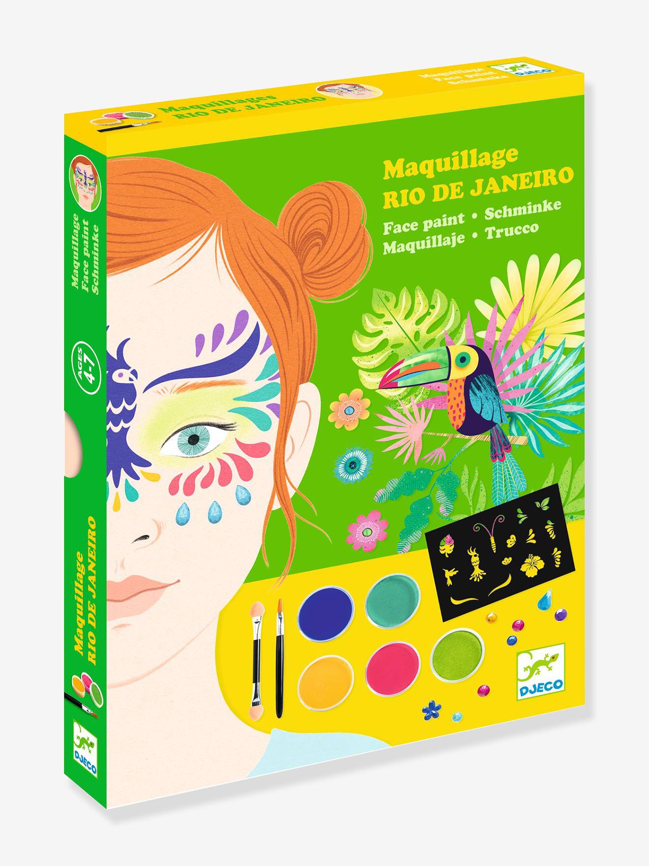 Schminkset Rio de Janeiro DJECO meerkleurig