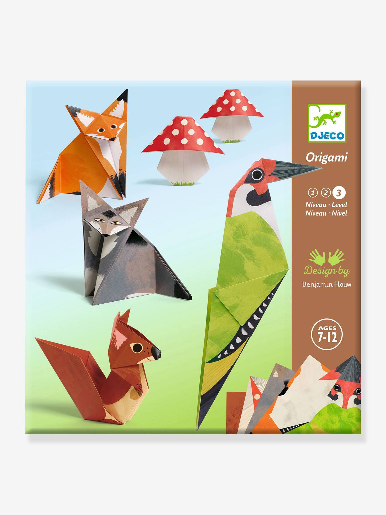 DJECO origami boswandeling meerkleurig