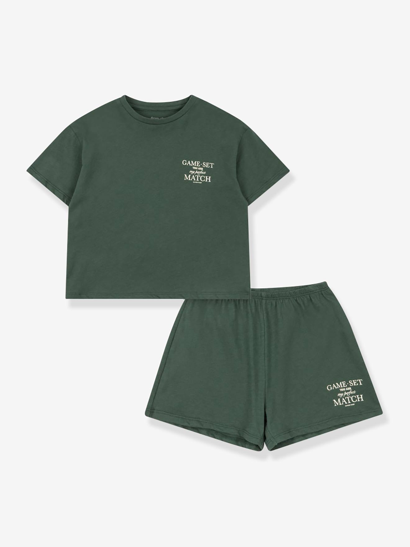 Famo T-shirt en short set groen