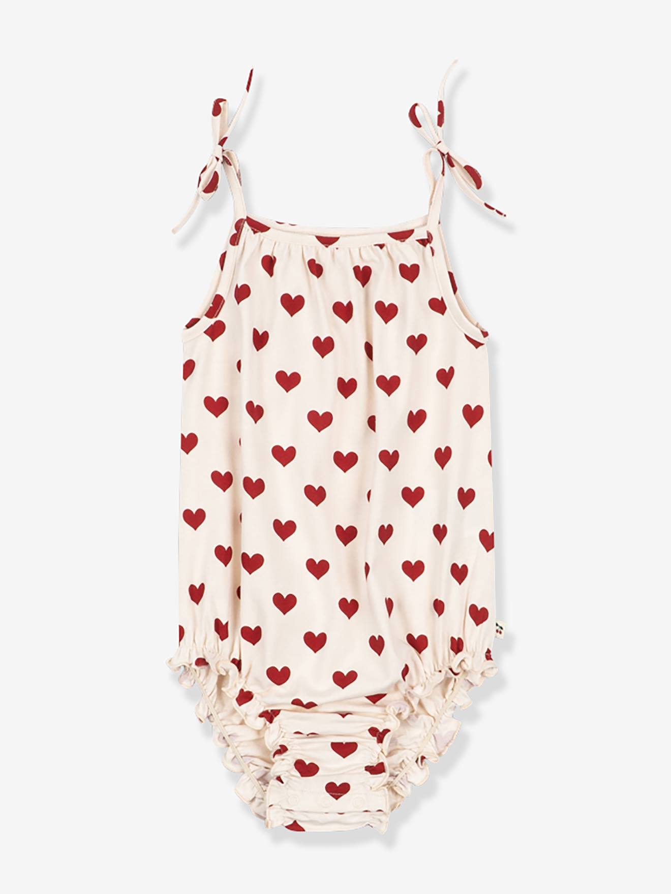 Body met bandjes KONGES rood