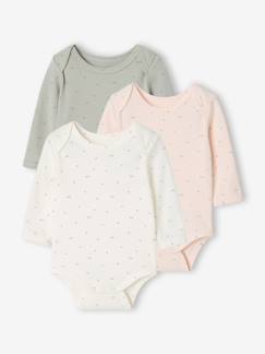 Baby-Body-Set van 3 babyrompers met lange mouwen