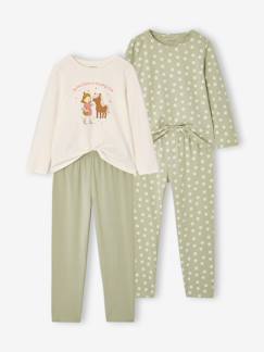 Set van 2 lange meisjespyjama's  - vertbaudet enfant