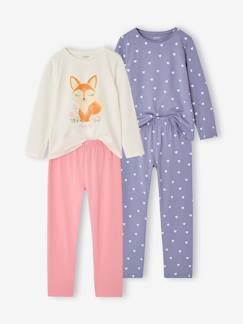 Set van 2 lange meisjespyjama's  - vertbaudet enfant