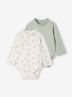 Baby-Body-Set van 2 babybody's met col