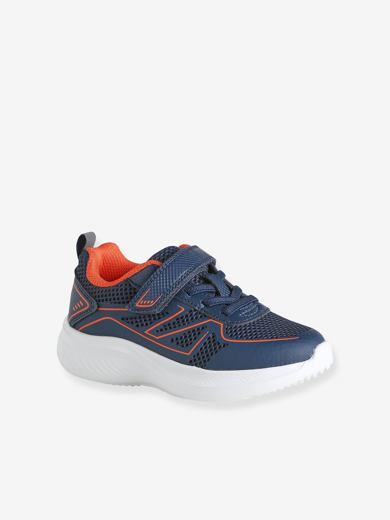 Jongenssneakers met klittenband marineblauw