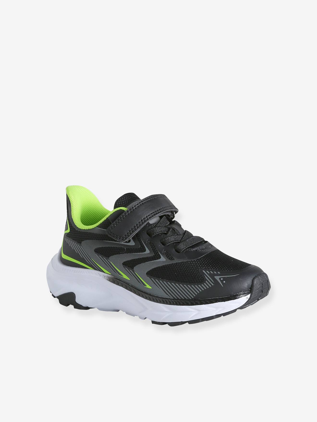 Jongenssneakers met klittenband zwart