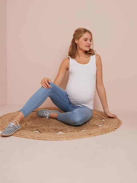 Set met 2 onderhemdjes voor de zwangerschap en borstvoeding Set inkt en gechineerd grijs+Set rood en grijs+SET ZWART - vertbaudet enfant 
