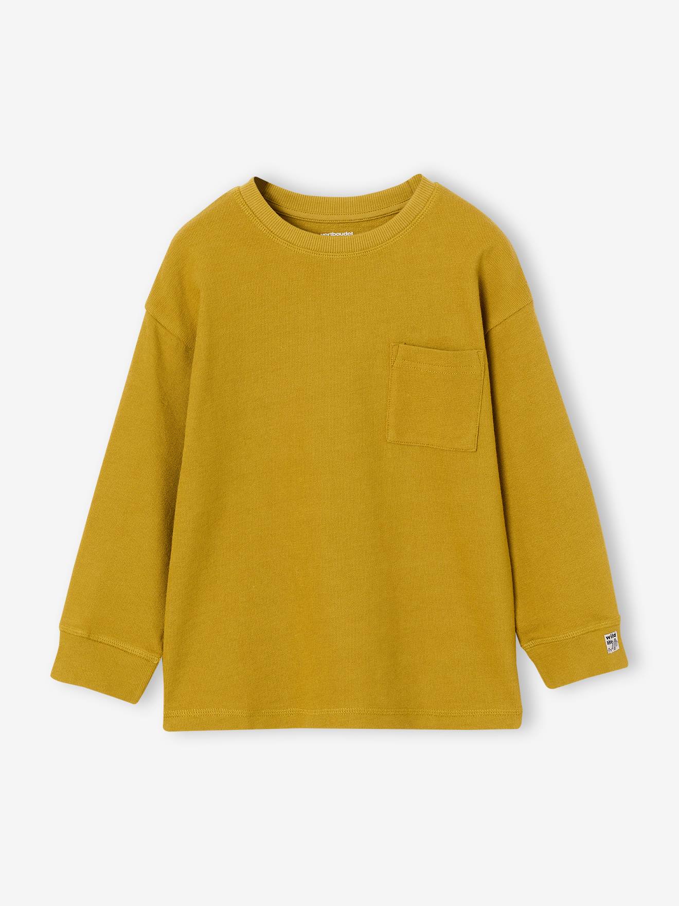 Jongens T-shirt met lange mouwen olijf