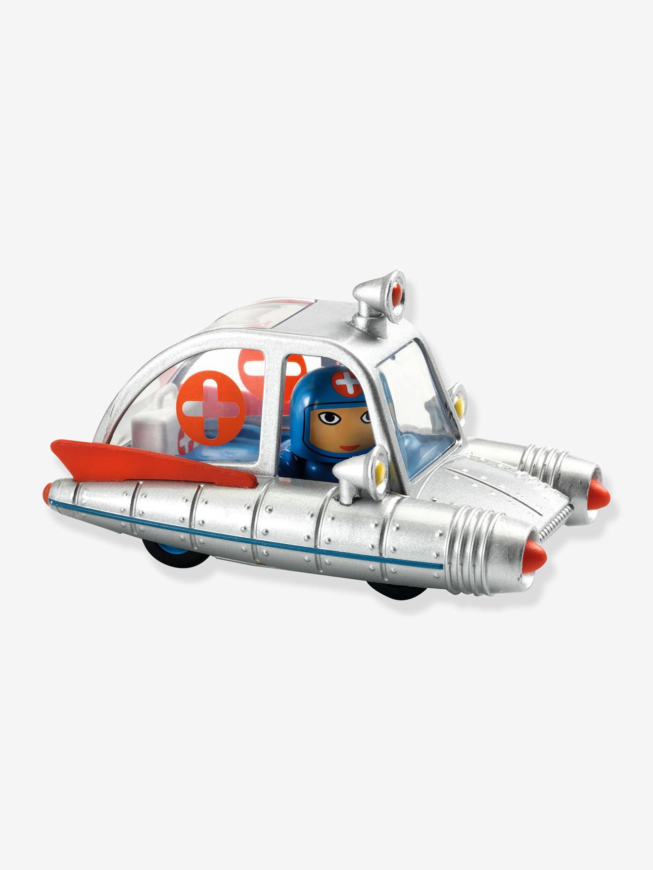 Auto crazy motors DJECO lichtgrijs
