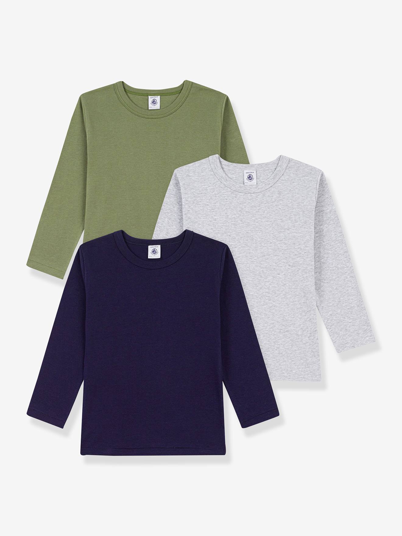 Set van 3 PB-shirts met lange mouwen meerkleurig