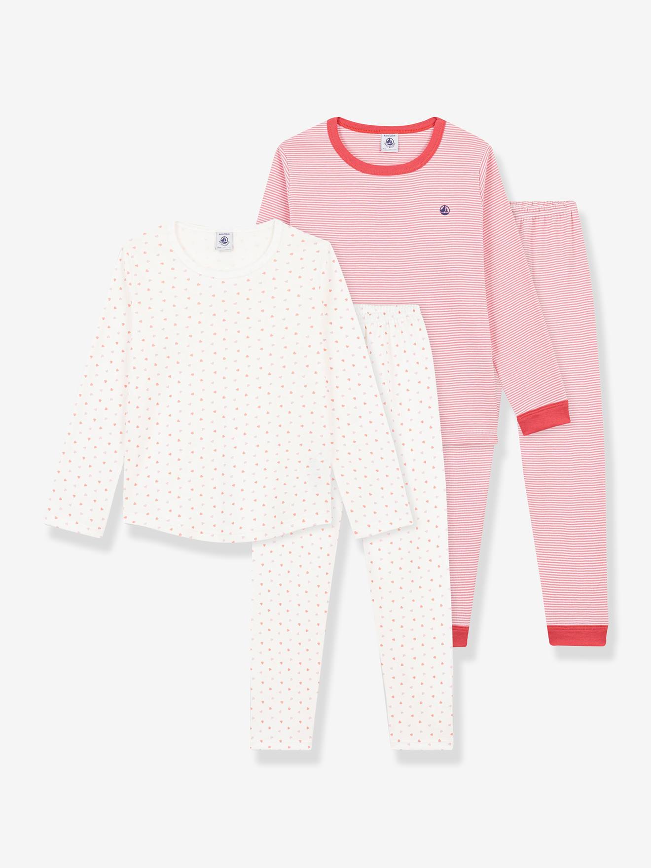 Set van 2 kinderpyjama's PETIT BATEAU rozen