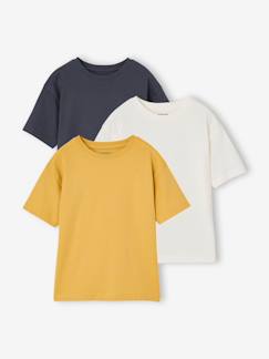 Jongens-T-shirt, poloshirt, souspull-T-shirt-Set van 3 jongens-T-shirts met korte mouwen