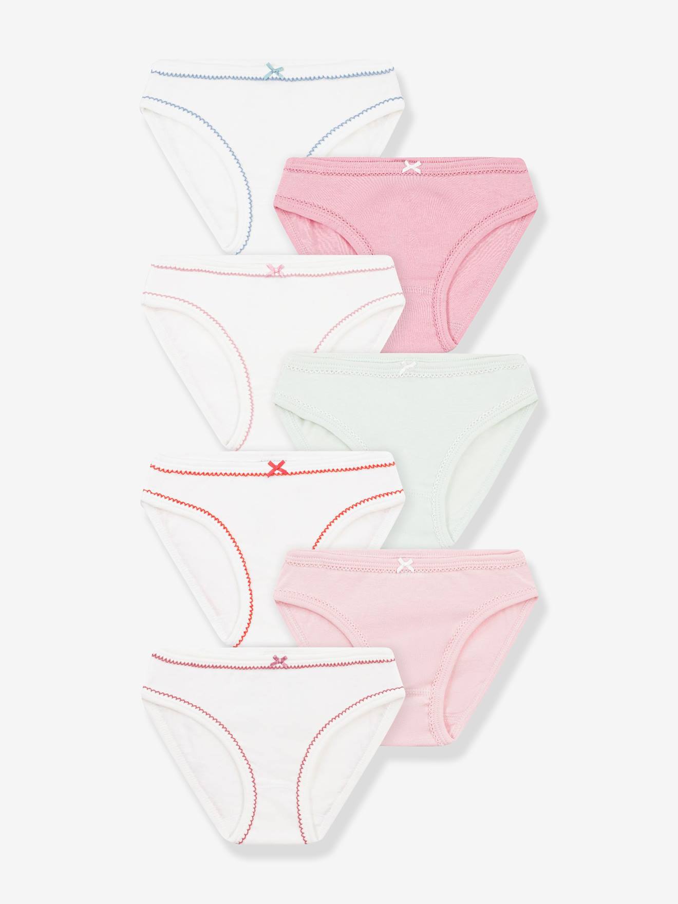 Set van 7 slips PETIT BATEAU meerkleurig